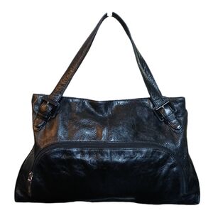 Elegant Black Leather Women's Bag